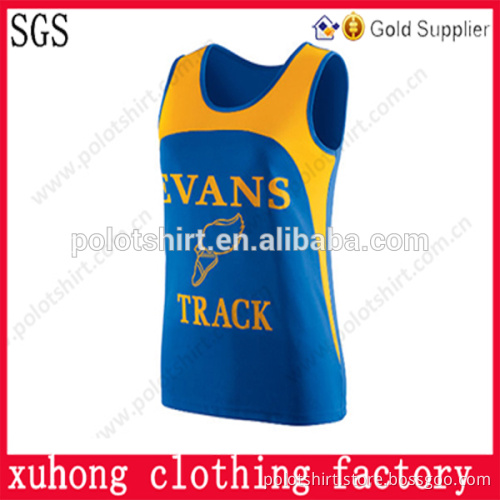 100%polyester dry fit football wear gym vest